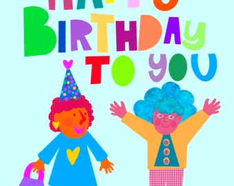 Happy Birthday Gals - 1 Printed Card
