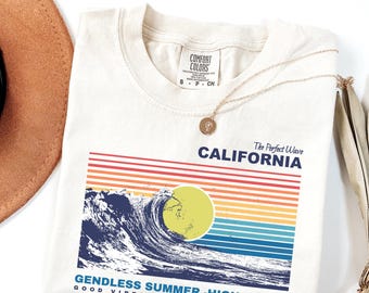 Comfort Colors® California Retro Surf Wave-tröja
