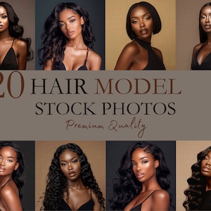 20 Hair Models Stock Photos | Small Business Stock Photos | Hair Website Photos | Premium Quality Images | Hair Photoshoot Stock  Photos