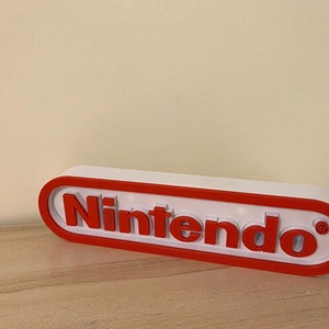 Nintendo Video Game high Quality 3d Printed logo