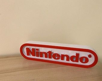 Nintendo Video Game high Quality 3d Printed logo