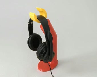 3D Printed Lego Inspired Headphone Stand, Gaming Desk Organizer
