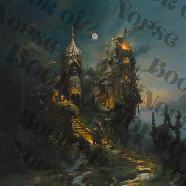 Norse mythology painting [for wall art or commercial use]