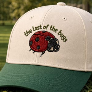 Gorro bordado del Last of The Bugs Club, gorro inspirado en la música, gorro de mariquita bailarina, gorra, regalo para fans de la música