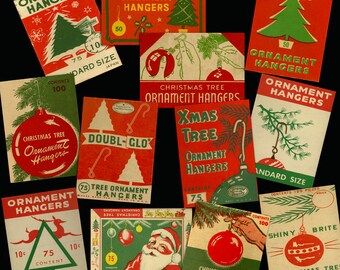 17 Assorted Vintage Christmas Lights Ornament Boxes Digital | Etsy