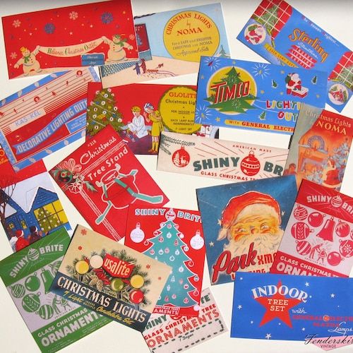 INSTANT DOWNLOAD Digital Collage Sheet Christmas Tags Retro - Etsy