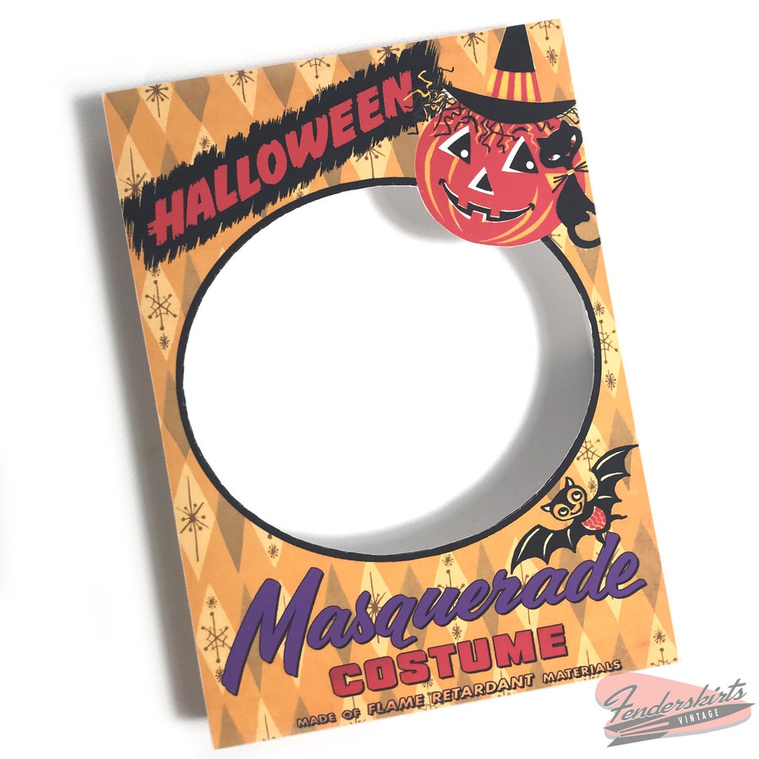 DIGITAL Vintage Halloween Costume Box Craft File Printable
