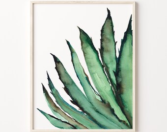 Watercolor Cactus Print, Cactus Prints, Cactus Art Prints, Cactus Posters, Southwestern Art, Desert Decor, Desert Art, Botanical Print