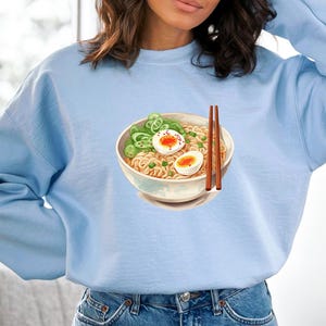 Cozy Ramen Sweatshirt, Noodle Sweatshirt, Japanese Cuisine Sweatshirt, Casual Ramen Sweater, Cute Japanese Food Sweater, Cozy Ramen Gift