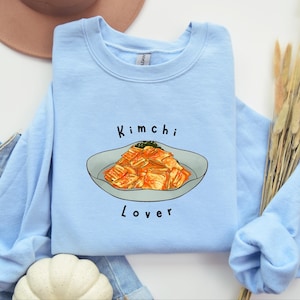 Kimchi Sweatshirt, Kimchi Lover Crewneck Sweatshirt, Korean Kimchi Sweatshirt, Cute Korean Food Sweater, Korean Food Sweatshirt, Kimchi Gift