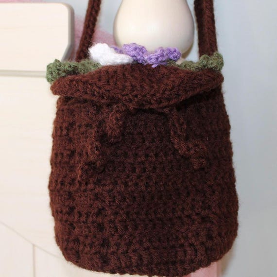 Low Sew CROCHET PATTERN Yarn Dispenser Bag Adjustable Strap