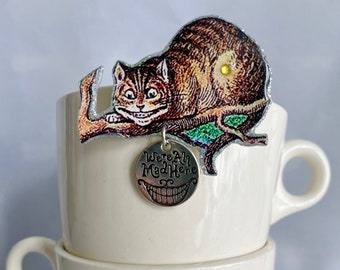 Cheshire Cat broche Alice in Wonderland Lewis Carroll