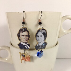 Thaddeus Stevens and Lydia Hamilton Smith earrings equal rights Black Lives Matter activist civil rights