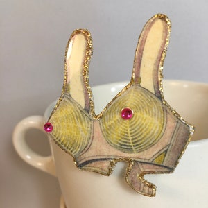 Bullet Bra Brooch Lingerie Pin Up Girl image 2