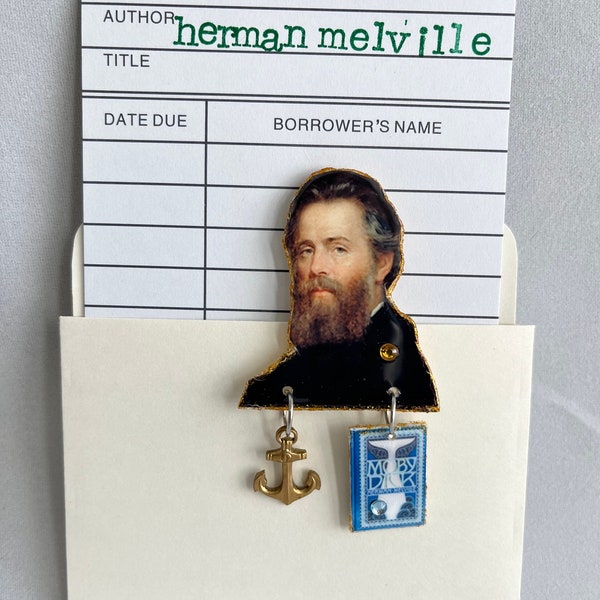 Herman Melville brooch Moby Dick author writer English major