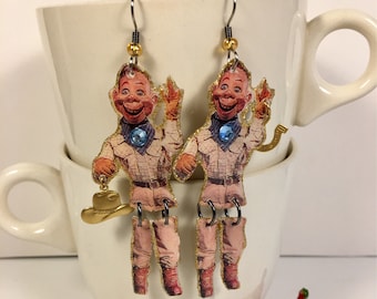 Howdy Doody Earrings puppet