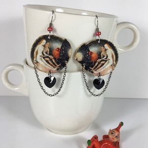 Hieronymus Bosch Earrings Garden of Earthly Delights Heaven and Hell old master painter