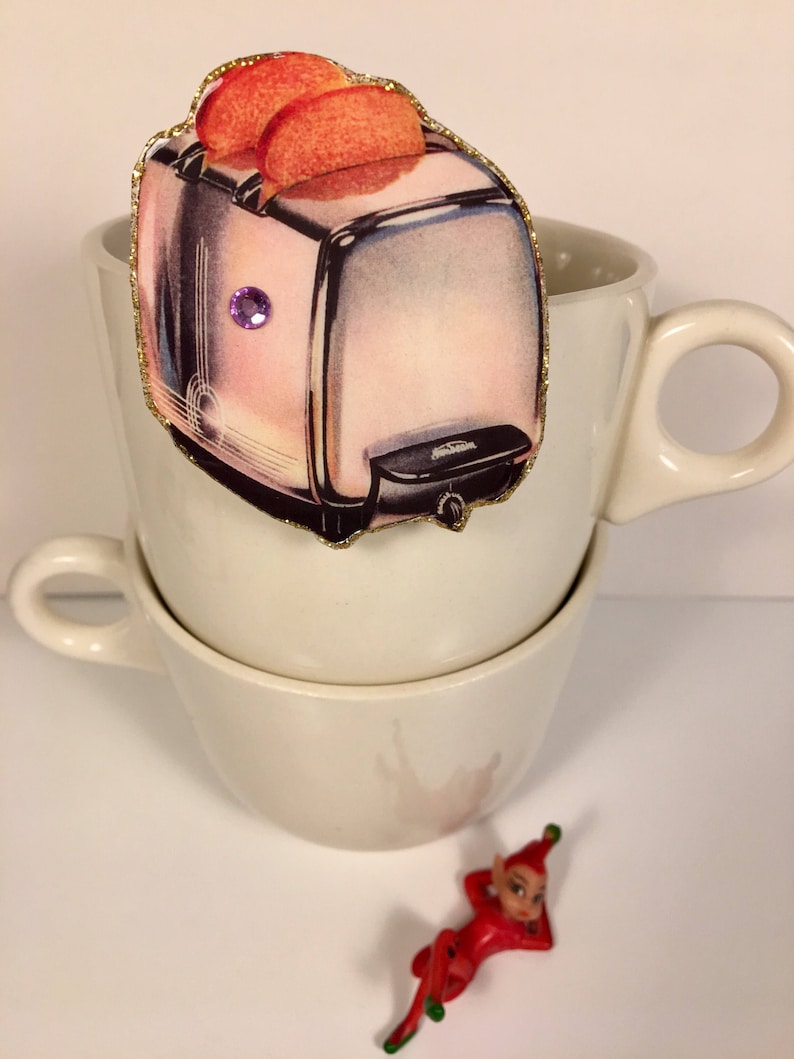 Toaster Brooch toast and butter kitchen appliance wedding gift Etsy