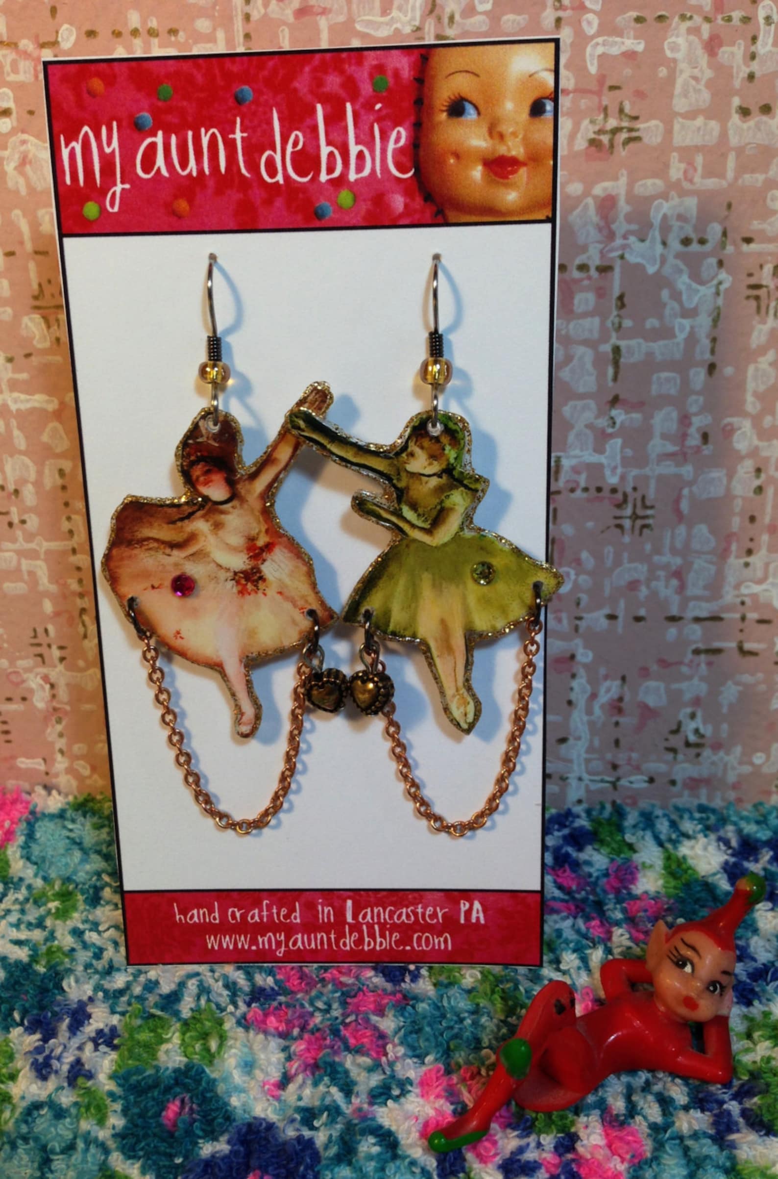 edgar degas earrings ballet dancers paris artist painter old masters impressionist l'absinthe ballerina