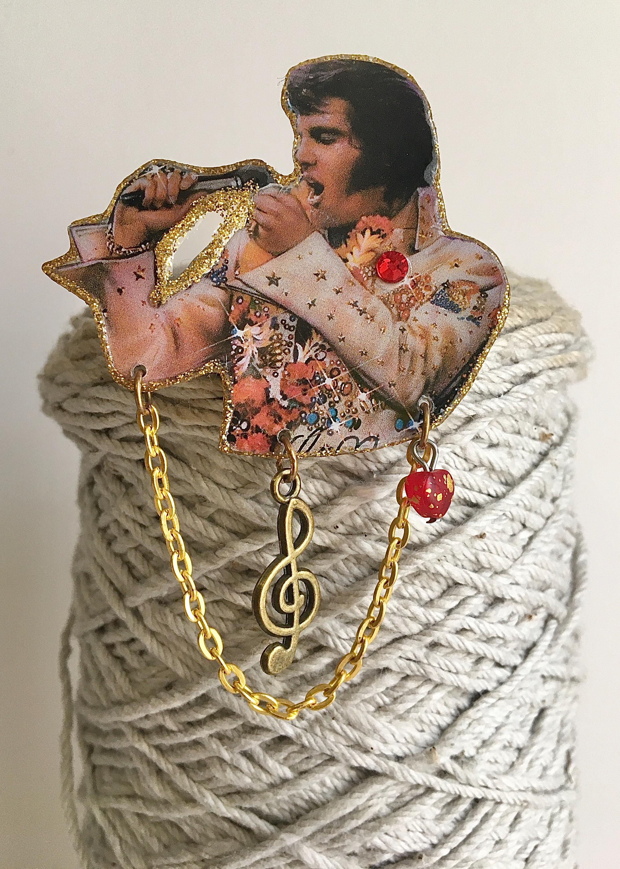 Elvis Presley Brooch Viva Las Vegas - Etsy Elvis Presley Brooch Viva Las Vegas - Etsy