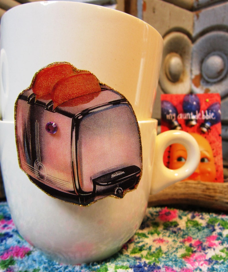 Toaster Brooch Toast and Butter Kitchen Appliance Wedding Gift Etsy