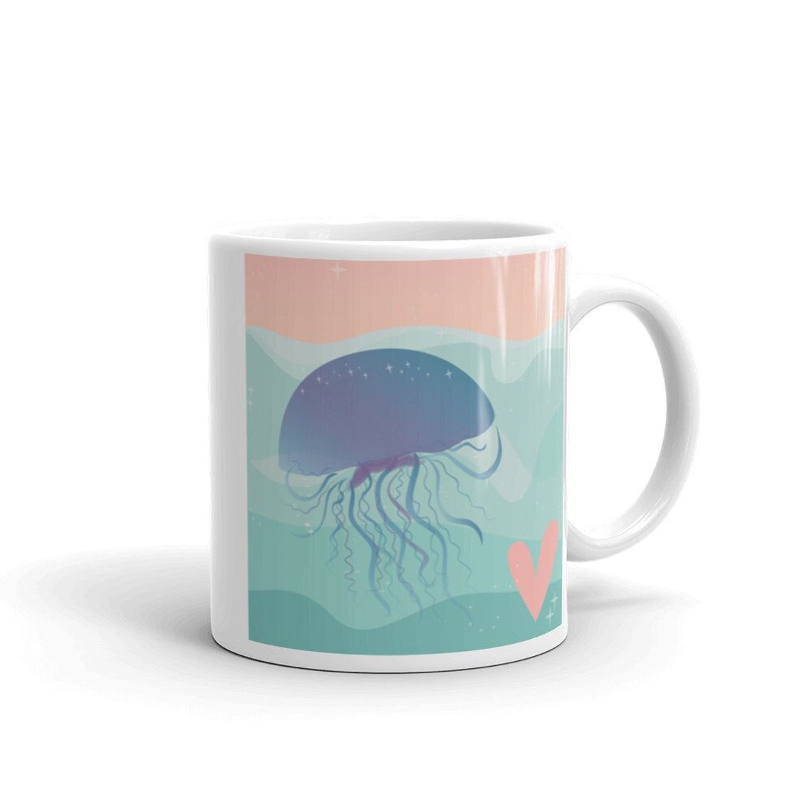 Jellyfish Mug I Love Jellyfish Cute Jellyfish Mug Tumblr | Etsy