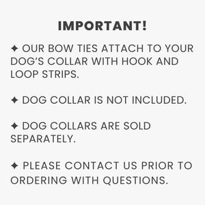 a sign that says important to dogs collar with hook and loop strips