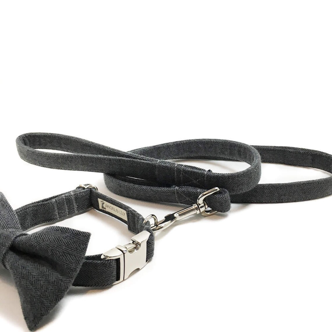 Dog Leash Dog Lead Gray Dog Leash Grey Dog Leash Etsy