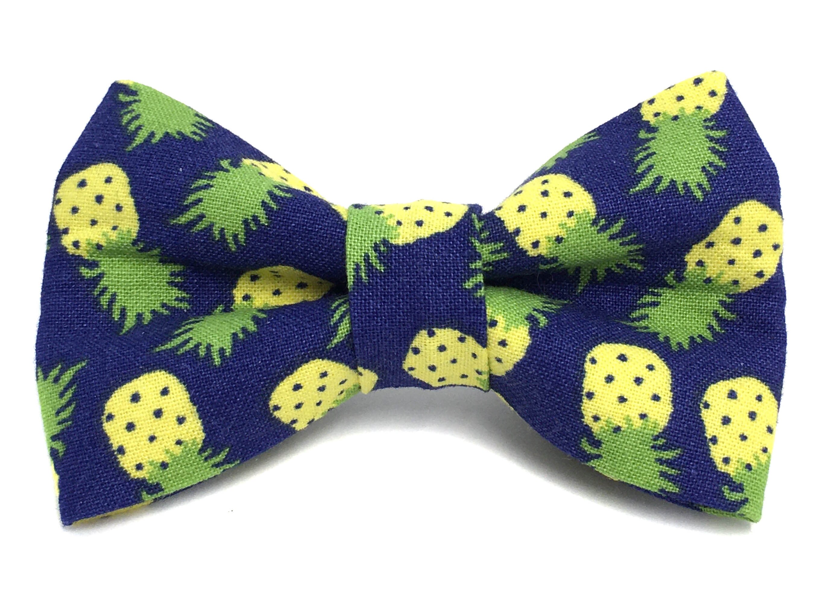Pineapple Bow Tie Dog Collar - Pack Leashes