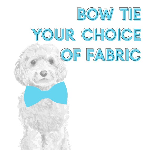 etsy dog collar bow tie