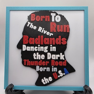 The Boss on Your Wall - Springsteen Quote Art Frame, Unique Music Decor & Gift for Music Lovers, Wall Art Decor