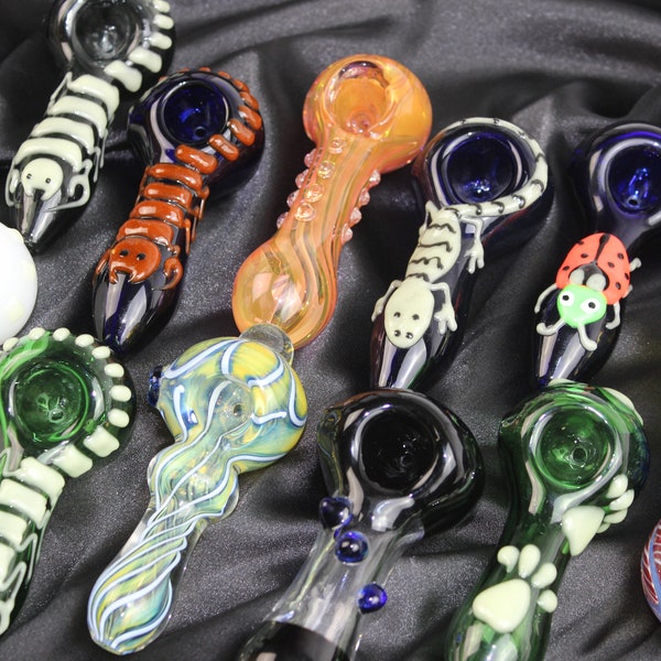 Handmade Glass Pipe- Random Pipe- Surprise Pipe- Any One In The Picture