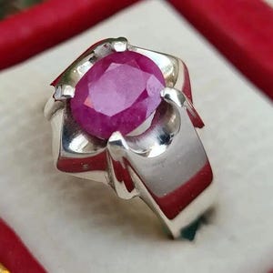 Unisex ruby ring genuine ruby ring dainty ruby ring ruby ring antique ruby rubi