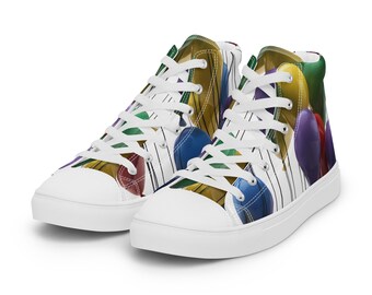 The Balloons Men’s Canvas High Tops