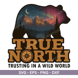 True North Bible Verse SVG , Png True North VBS, Trusting Jesus in Wild World, VBS Wilderness Camp, Summer Bible Camp, Vacation Bible School