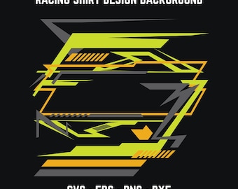 Racing Shirt Background Vector, Motorsport Apparel Design (svg, eps, png, dxf)