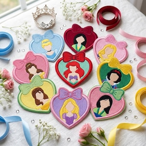 Embroidered Vintage Princess Castle Patch, Magical Land Badge for Hats Backpacks, Retro Fairytale Iron on Patch, Uniform Gift