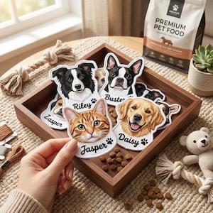 Embroidered Custom Pet Portrait Patch with Name, Personalized Dog Cat Patch, Photo Embroidery Applique, Pet Keepsake Gift