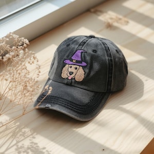 Embroidered Custom Pet with Photo Hat, Custom Cat Portrait Hat, Personalized Dog Hat, Custom Pet Cap, Custom Dog Baseball Cap