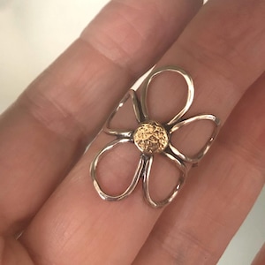 Den ursprungliga blomsterringen i sterlingsilver: Handgjorda bohemiska smycken i statementstil, alla storlekar