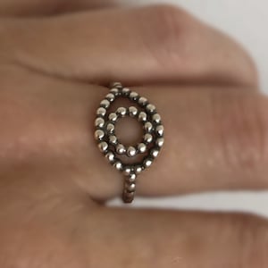 Handcrafted Sterling Silver Evil Eye Ring 2.2mm, All Sizes