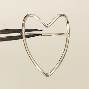 Heart Ring, Large Sterling Silver Open Heart Ring, Thumb Ring, Big Heart Ring,Gift for Women, Rings for Women, Minimal Jewelry, Minimal Ring