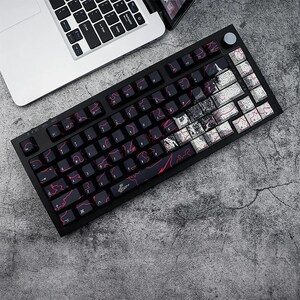 Cool Graffiti Keycap Set, PBT Keycaps For Cherry Mx Switch Logitech G610 K70 GMMK Gk61 96 GmkMechanical Keyboard, Key Cap ISO Keys 137/146pc