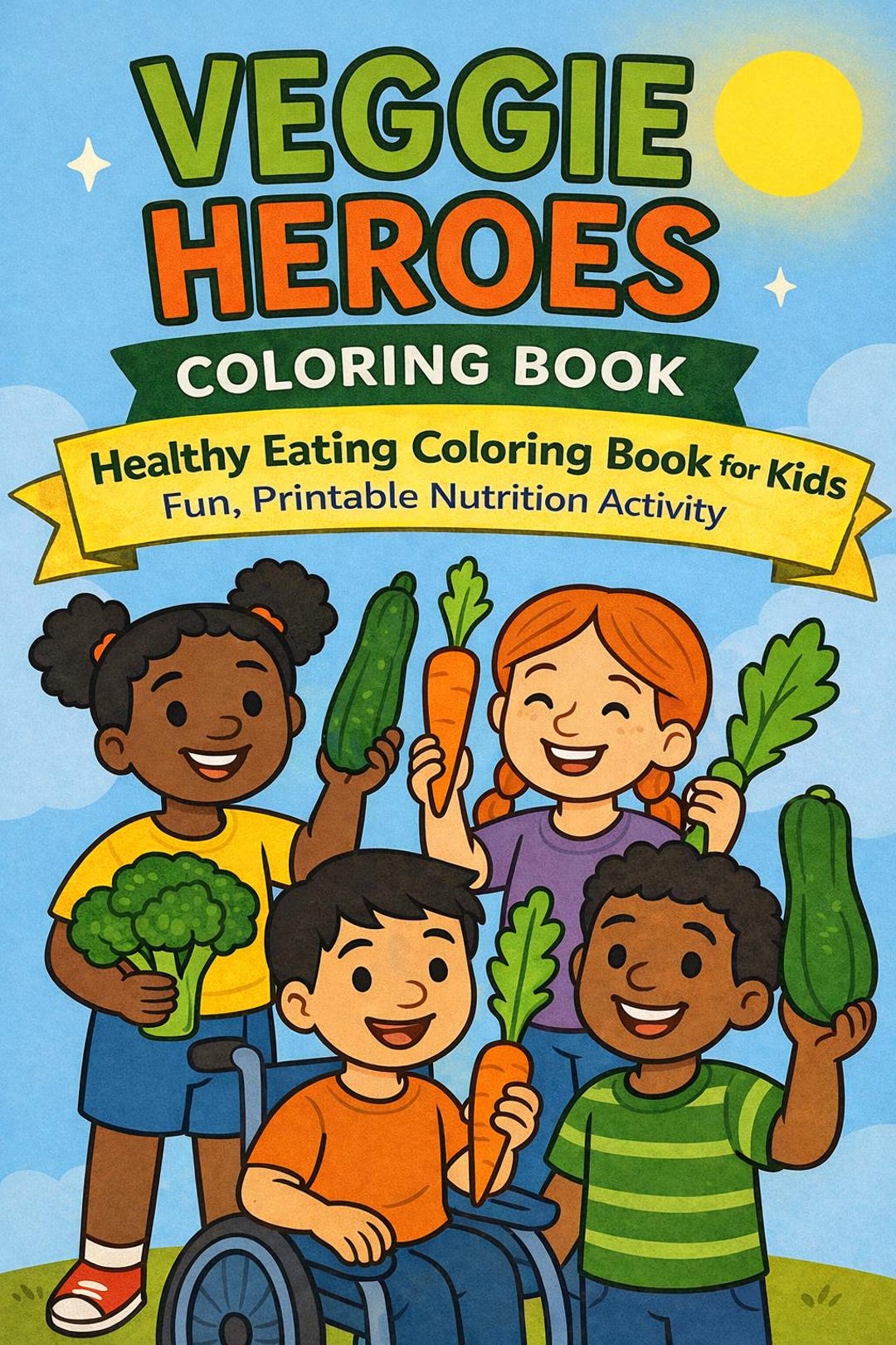 Healthy Eating Coloring Book for Kids | Printable Food Education ...