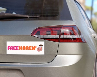 Free Karen Read Car Magnet, Team Karen Read Magnet, John Okeefe, Attorney Jackson Yannetti, Canton Massachusetts Police Cover Up