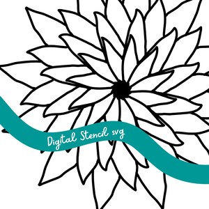 Flower Mandala Stencil 6 - Mandala Design Stencil SVG for Cricut, Silhouette & Gel Printing – Perfect for Layering, Mixed Media Journals