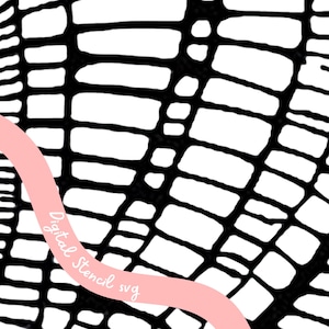 Butterfly Wing Pattern Stencil 2 Full-Page Decorative Pattern Stencil – Digital Mask for Gel Printing and mixed media art, svg cut file