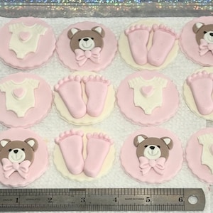 baby girl shower baby birthday cupcake topper