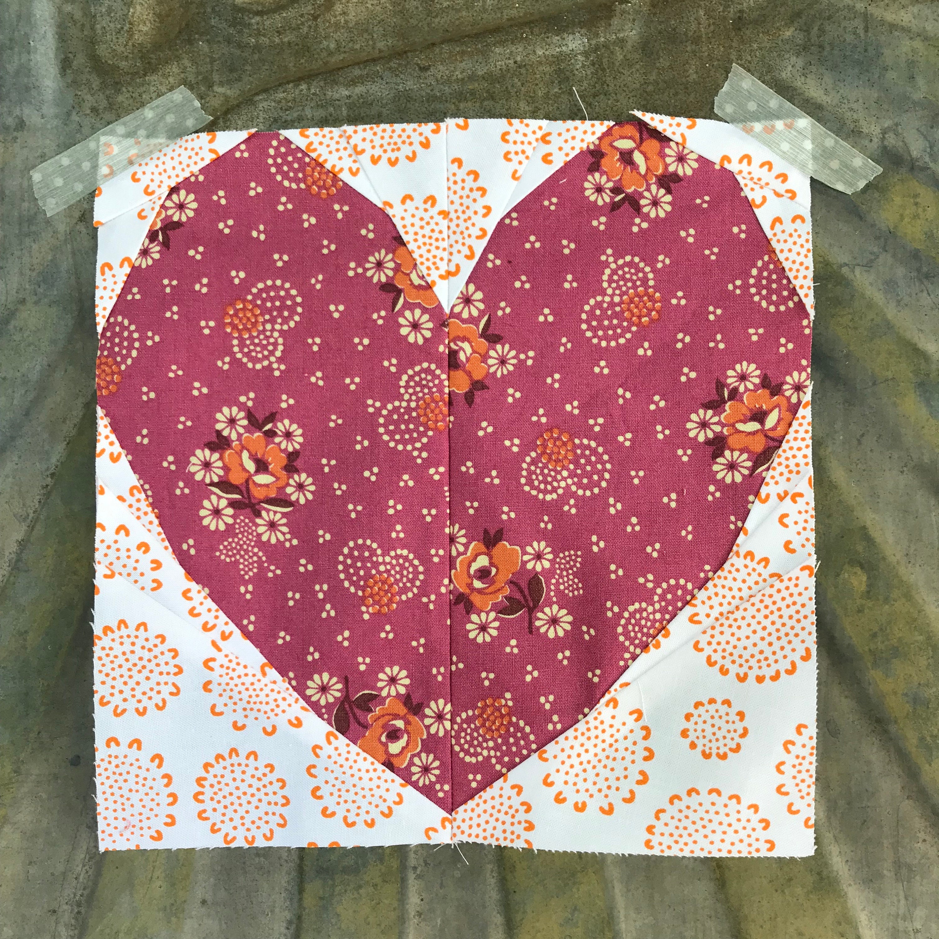 Foundation Paper Pieced Heart PDF Pattern - Etsy
