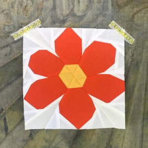 Daisy autunnale - Modello PDF di Foundation Paper Pieced